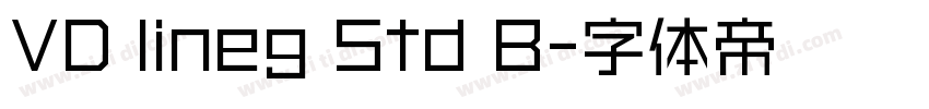 VD lineg Std B字体转换